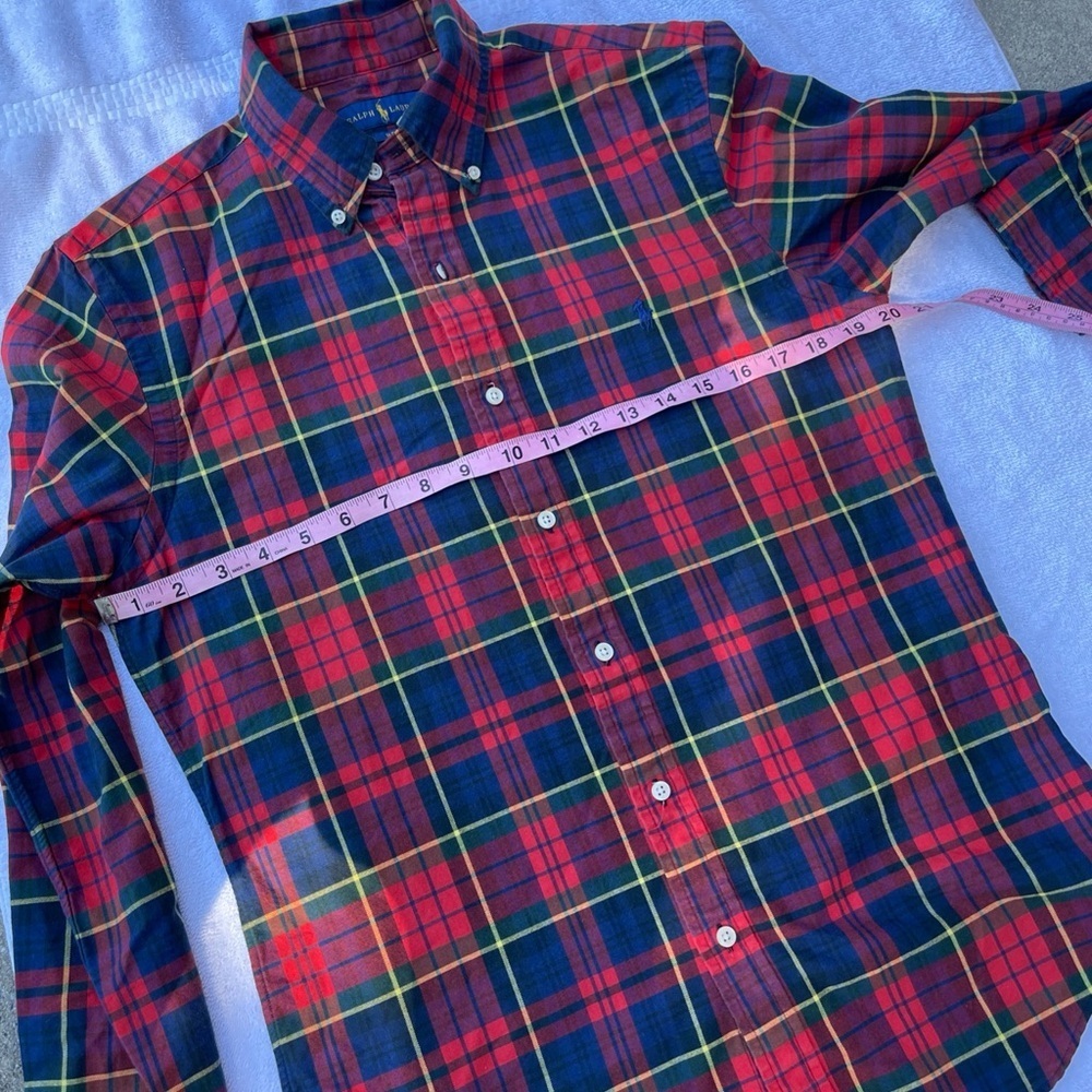 Polo Ralph Lauren Boy's Button Shirt
Size Large (14-16) Youth Kids Plaid Multico - Picture 8 of 9